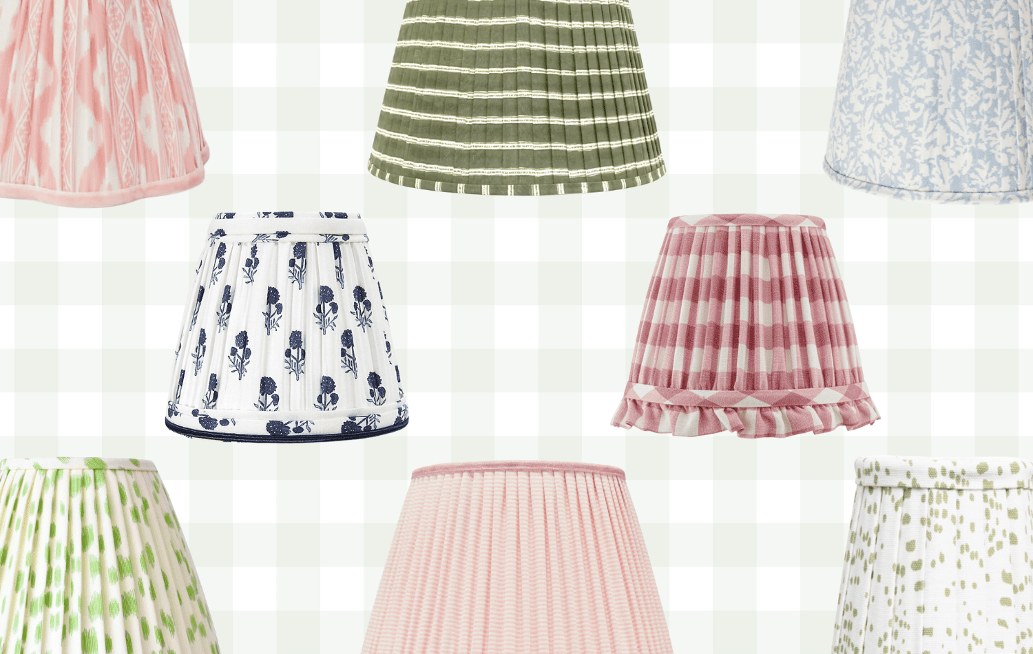 Pleated patterned lampshade 2025